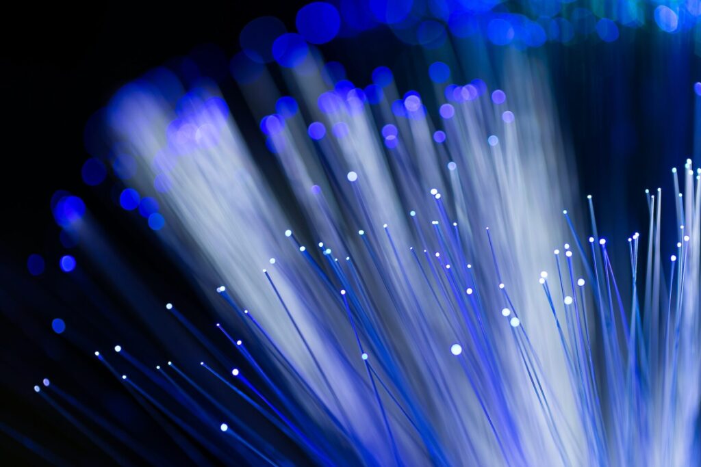 internet technology fiber optic background